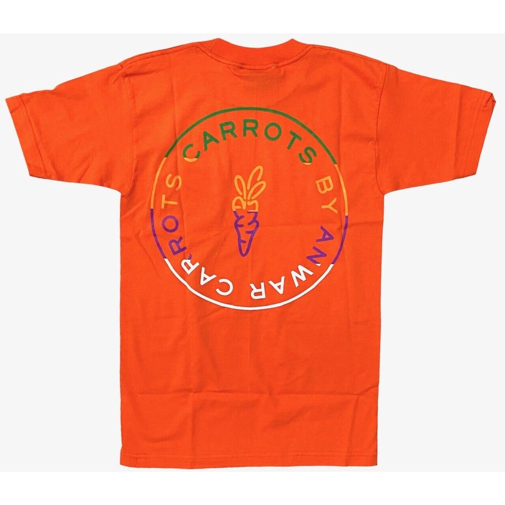 Carrots By Anwar Carrots Men's Circle Logo Pocket Tee T-Shirt in Orange